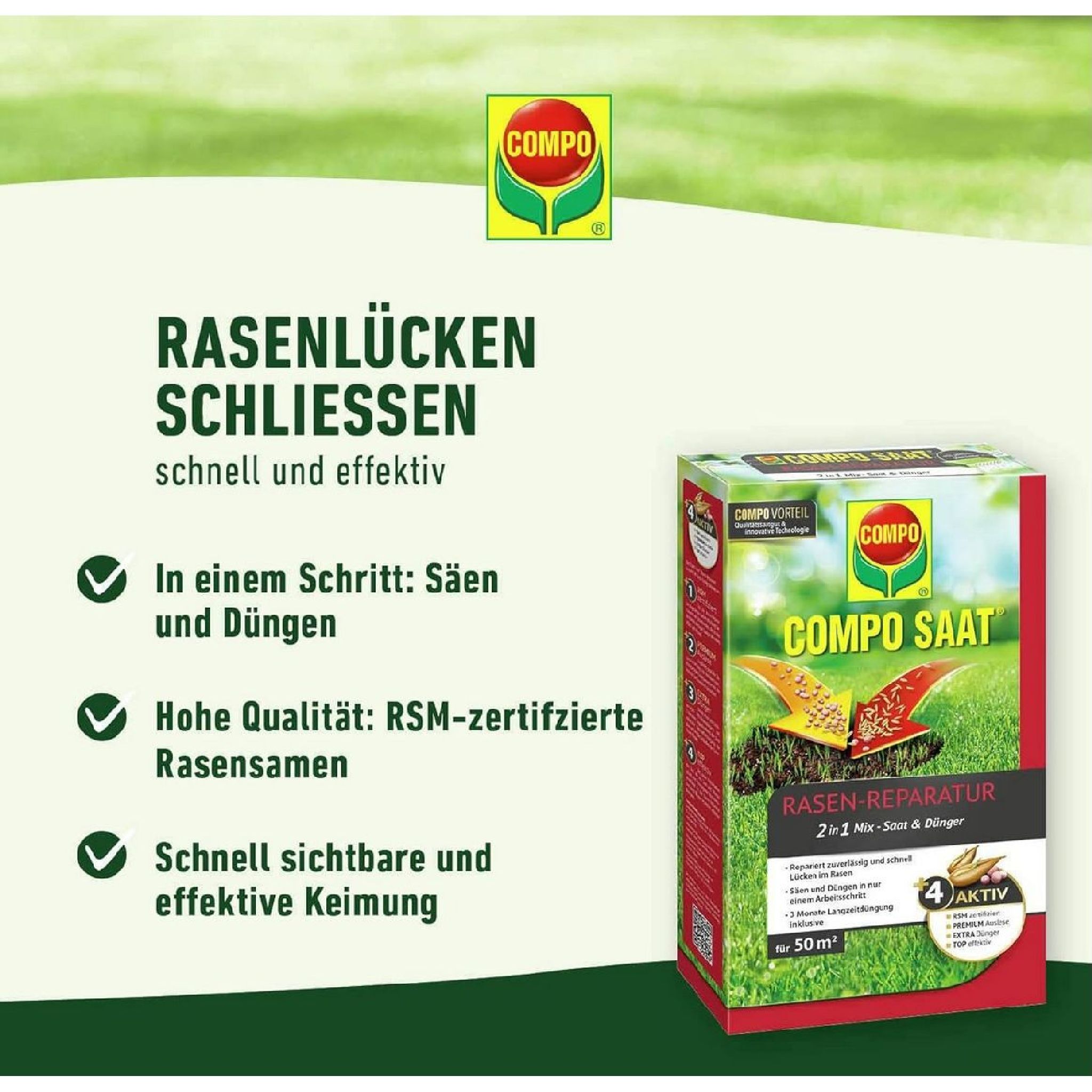 COMPO SAAT Rasen Reparatur Mix, 360g | eBay.de